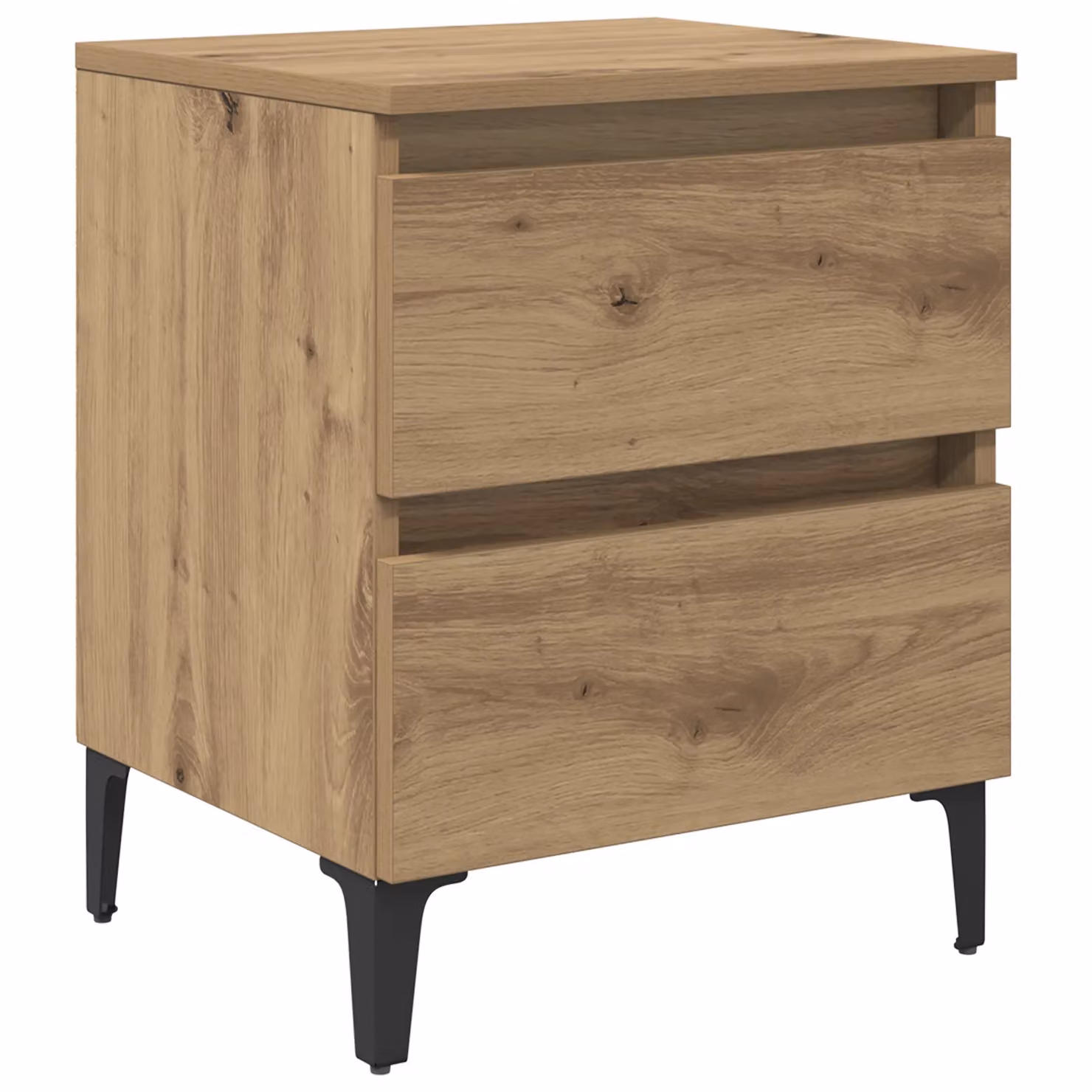 Berkfield Home Artisan Oak Bed Cabinet in Brown, W/D/H: 40 x 35 x 50 cm – 2