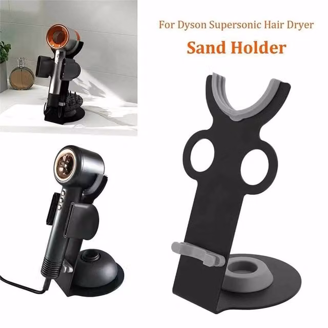 Nordara Magnetic Anti-Drop Holder Stand for Dyson Supersonic Hair Dryer in Black