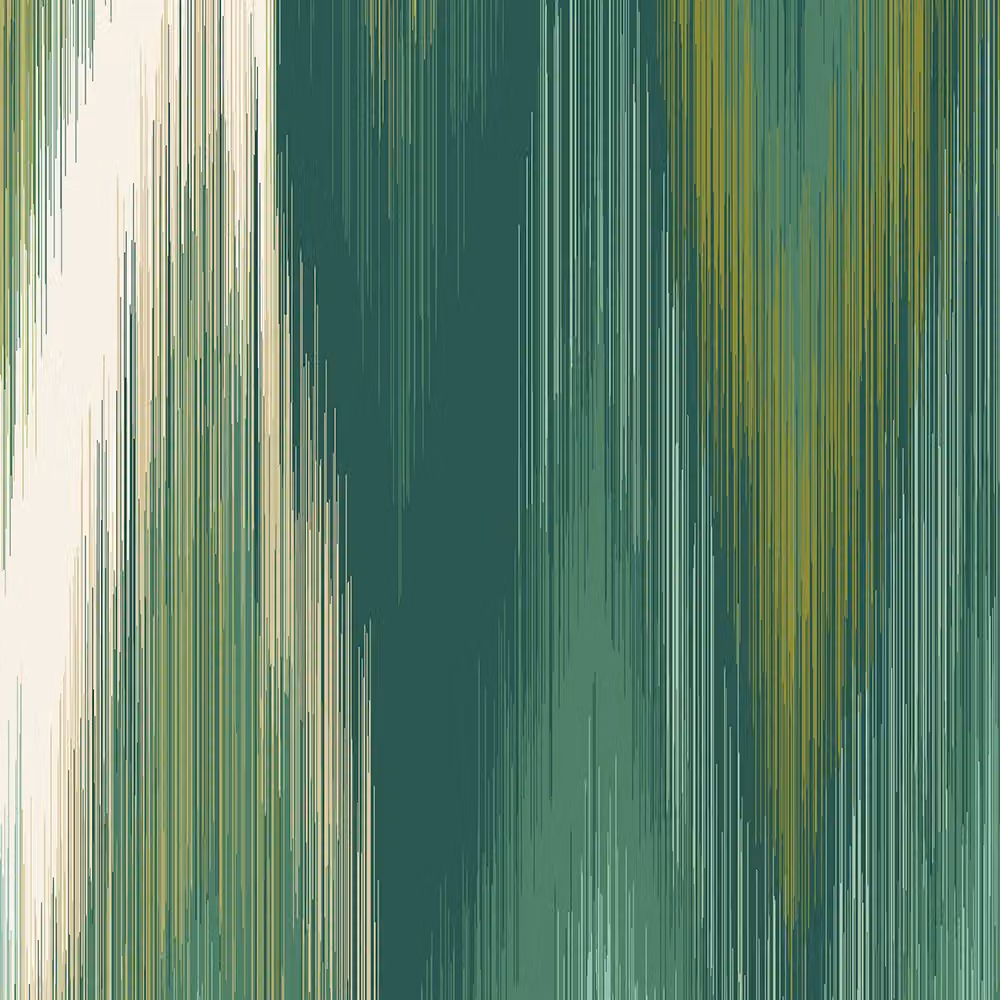 Origin Murals Ikat Zig Zag Geometric Ethnic Wall Mural in Green and Multicolour, W: 300 cm, H: 240 cm – 3