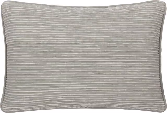 Make it a Home Rectangular Striped Cushion in Green and Grey