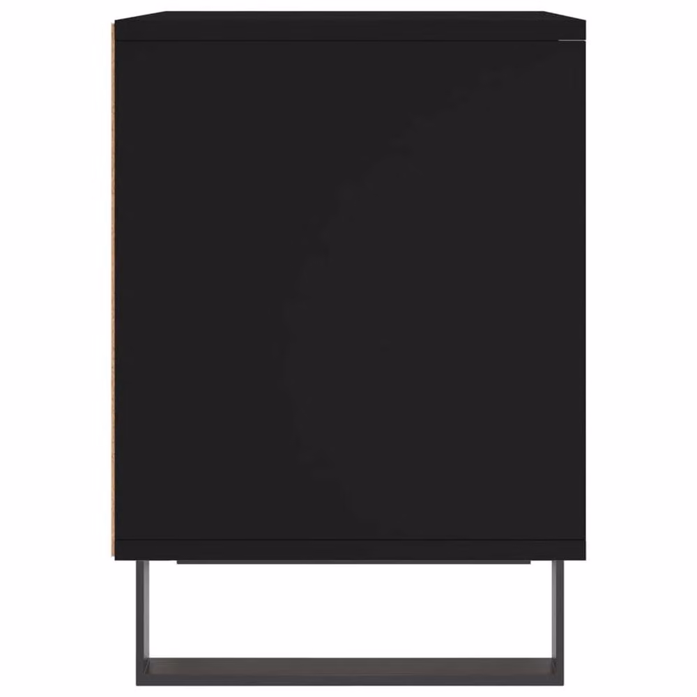 Berkfield Home Modern Bedside Cabinets, 2 Piece Set in Black, W/D/H: 40 x 35 x 50 cm – 4