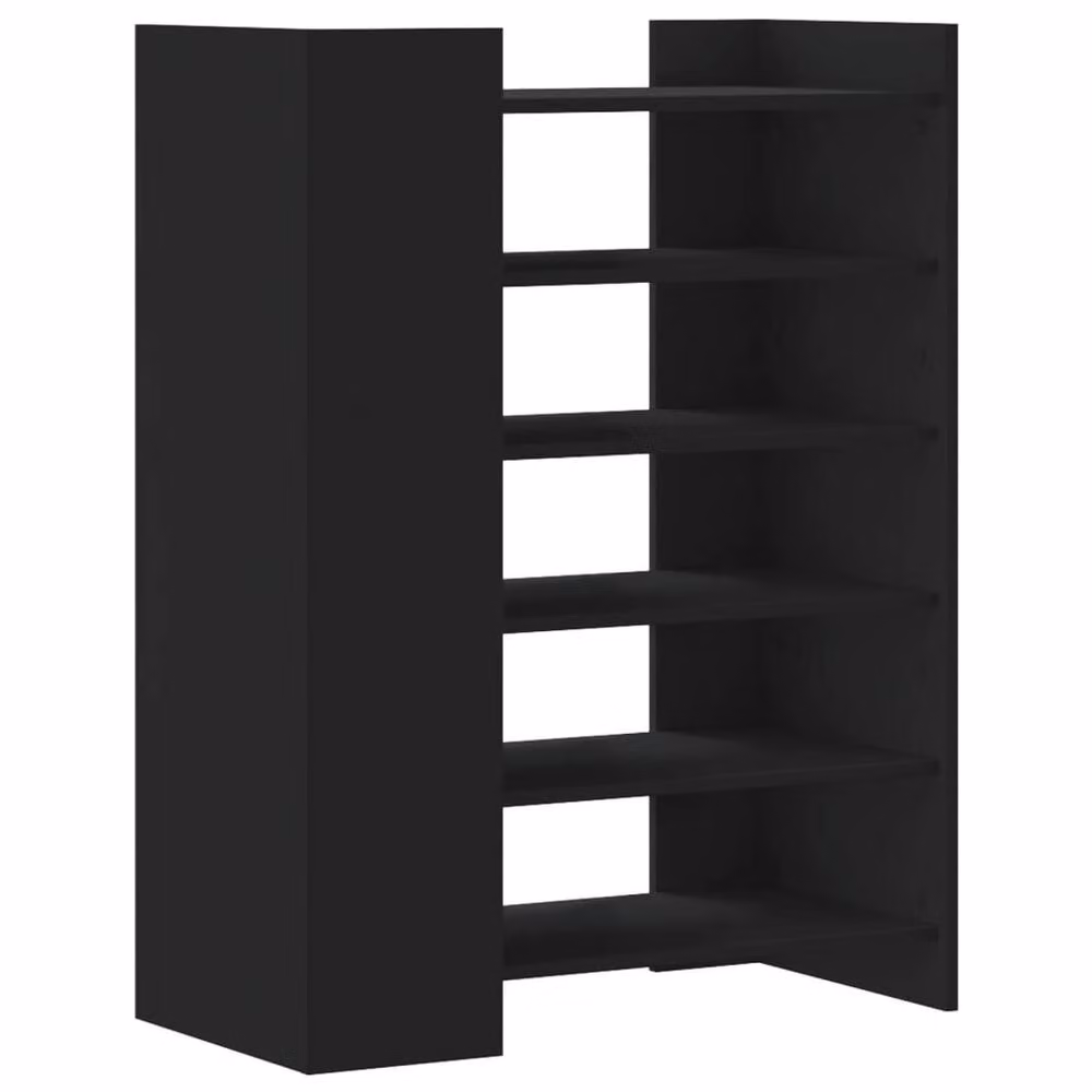Berkfield Home Black Shoe Cabinet, W/D/H: 74.5 x 37.5 x 100 cm – 3