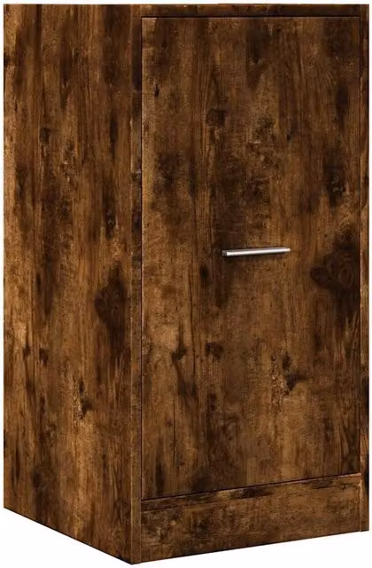 Berkfield Home Elegant Apothecary Cabinet in Smoked Oak Brown, W: 40 cm, D: 41 cm, H: 77.5 cm – 1