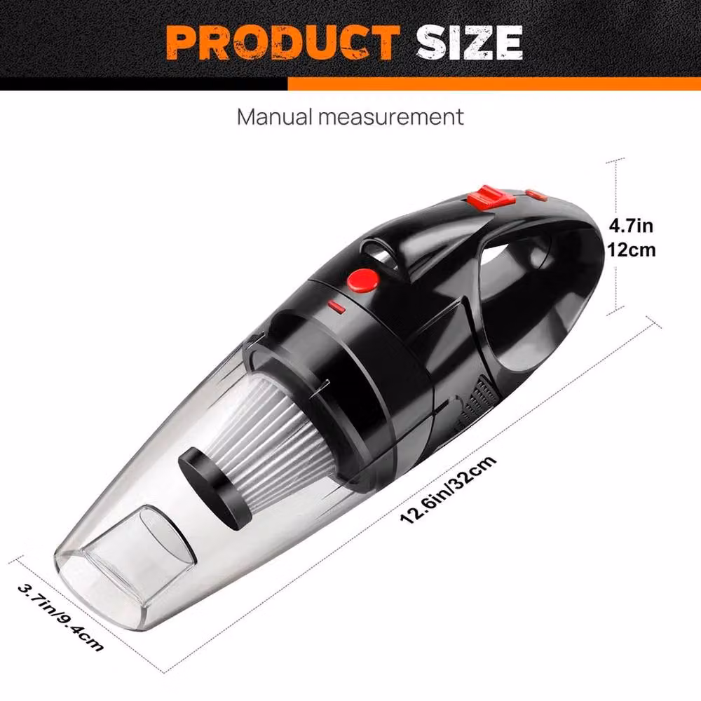 EONLION Cordless Wet and Dry Handheld Car Vacuum Cleaner in Black – 2