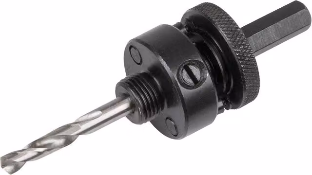 Loops Hole Saw Hex Mandrel Bit in Silver and Black, 32mm to 152mm Diameter