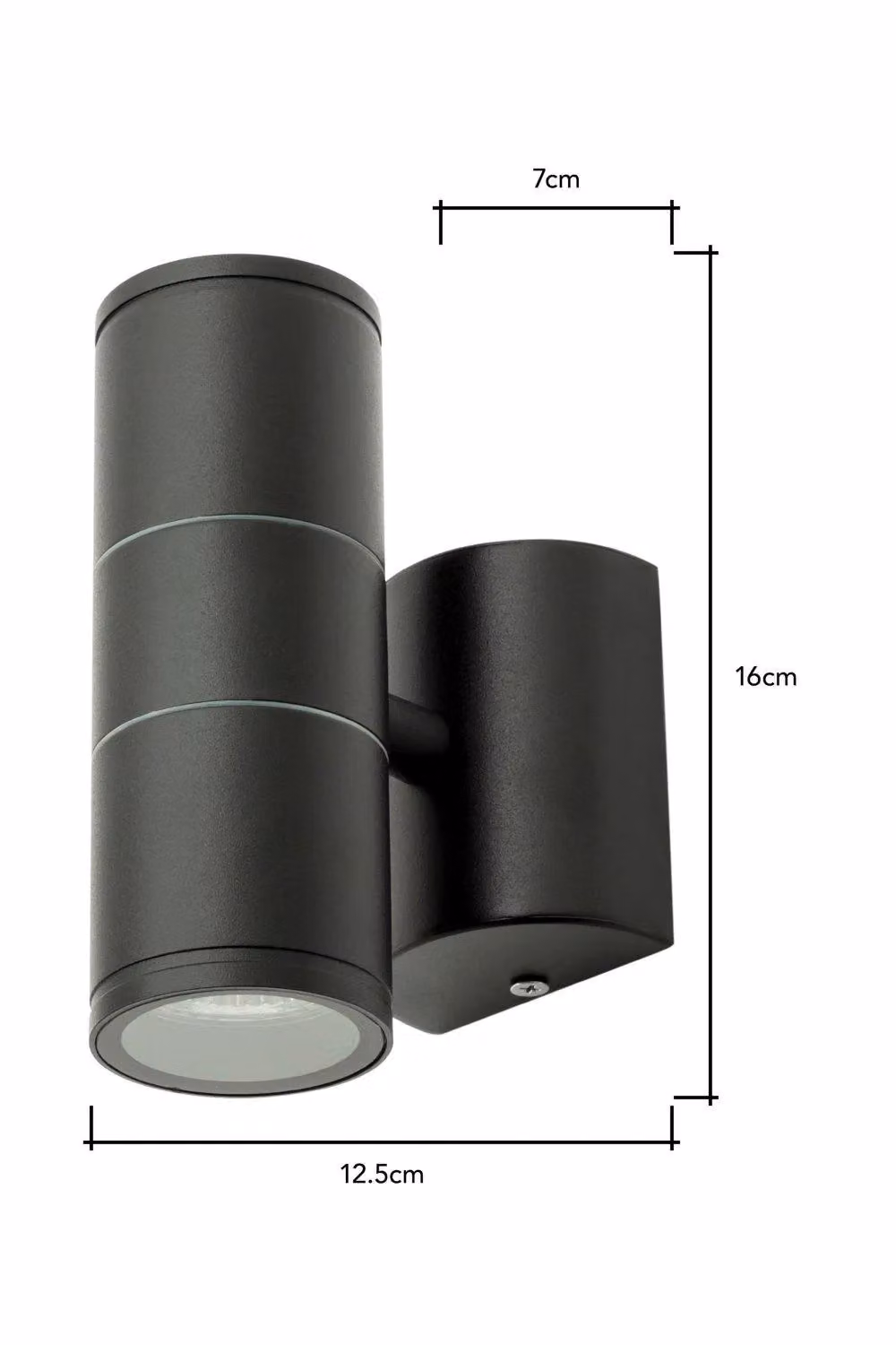 BHS Lighting Modern Up and Down Outdoor Wall Light in Black – 4