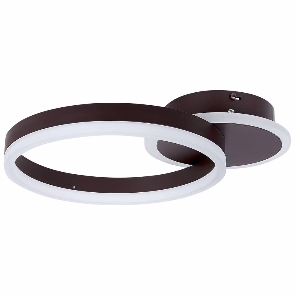 Wyld and Coco LED Ring Ceiling Light in Brown Aluminium – 2