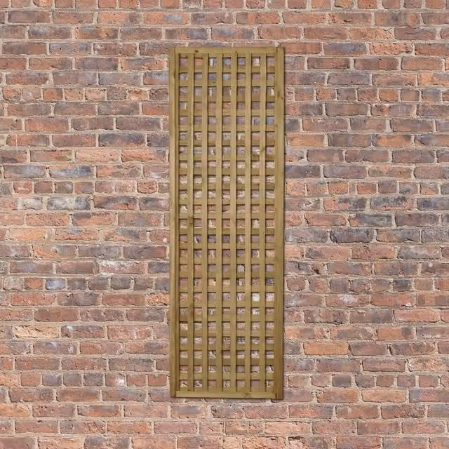 Forest Garden Premium Brown Wooden Framed Trellis Support, Width: 30 cm