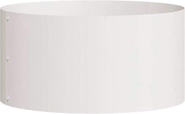 Berkfield Home Large White Metal Planter Tub – 1