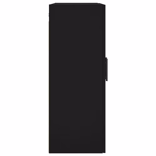 vidaXL Wall Mounted Cabinet Duo Pack in Black with Hinged Doors and Internal Shelves – 6