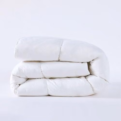 Vision Linens Soft Duck Feather and Down Mattress Topper, White, W/D/H: 137 x 191 cm