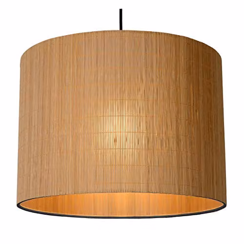 Lucide Magius Dimmable Adjustable Bamboo Pendant Light, Brown, Diameter: 42 cm – 3