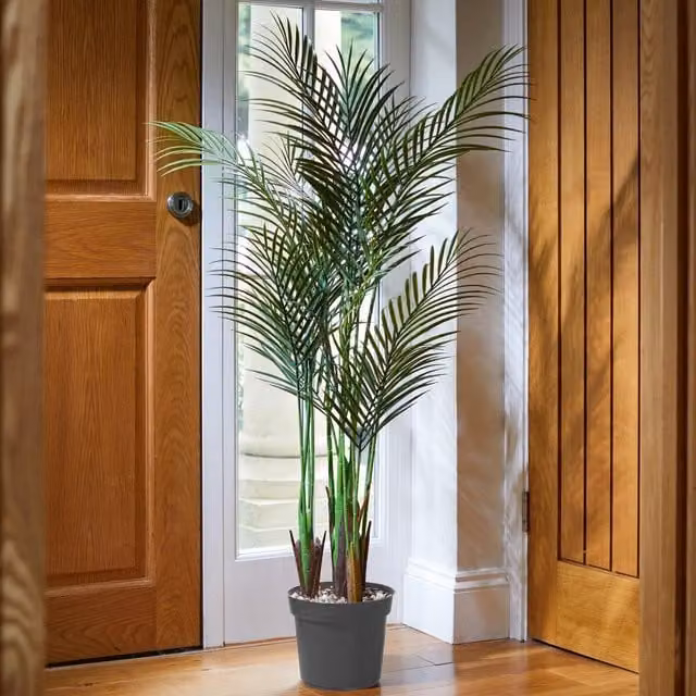 mysmartbuy Faux Phoenix Palm Green Decorative Potted Plant, Height: 130 cm – 1