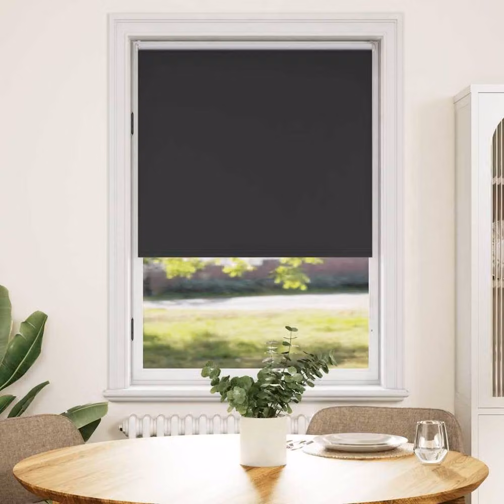 Berkfield Home Blackout Roller Blind, Black, W: 100 cm, H: 175 cm – 2