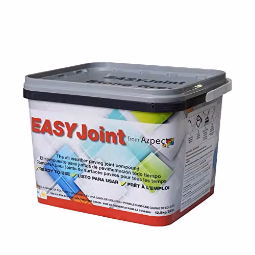 Azpects EASYJoint Ready Mixed Paving Jointing Compound for Outdoor Natural Stone and Slate, Stone Grey, 12.5kg