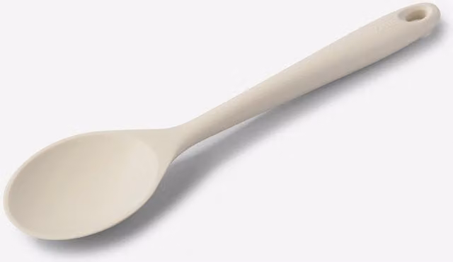 Zeal Silicone Non-Stick Cooking Spoon in Beige, 28 cm