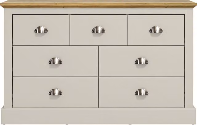Galano Sufy 7 Drawer Chest in Light Grey