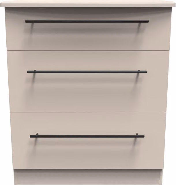 2 U Howard 3 Drawer Deep Chest in Taupe Beige – 1