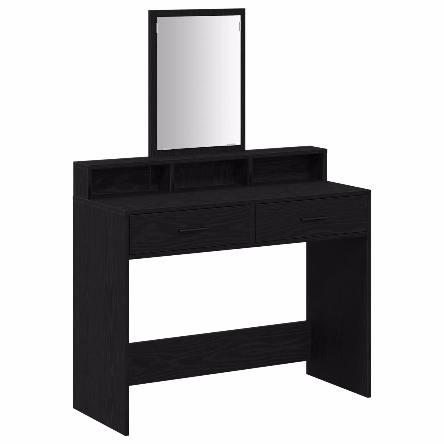 Berkfield Home Black Oak Dressing Table with Drawers W/D/H: 100 x 41 x 140 cm – 2