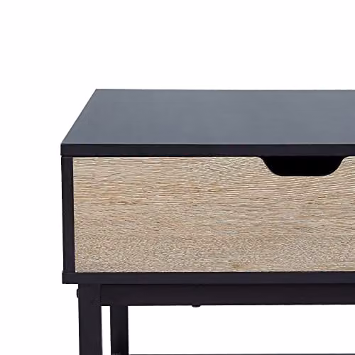 Teamson Home Bryson Modern Rectangular Wooden Coffee Table with Adjustable Lift-Top and Storage, Black, W: 60.3 cm, D: 45.1 cm, H: 36.3 cm – 5