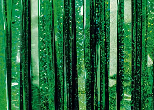 Netagon Shimmer Tinsel Curtain Green W/H: 100 x 250 cm – 3