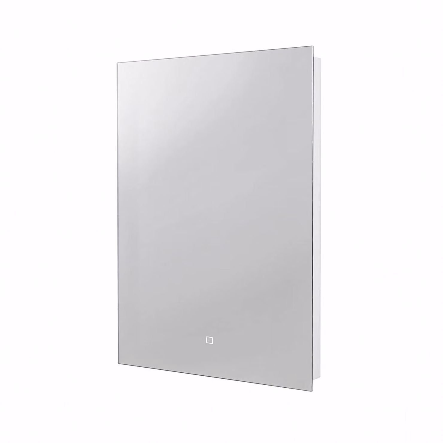 Nes Home Riley Large Illuminated Backlit LED Bathroom Mirror with Touch Switch in Silver, W/H: 70 x 50 cm – 2