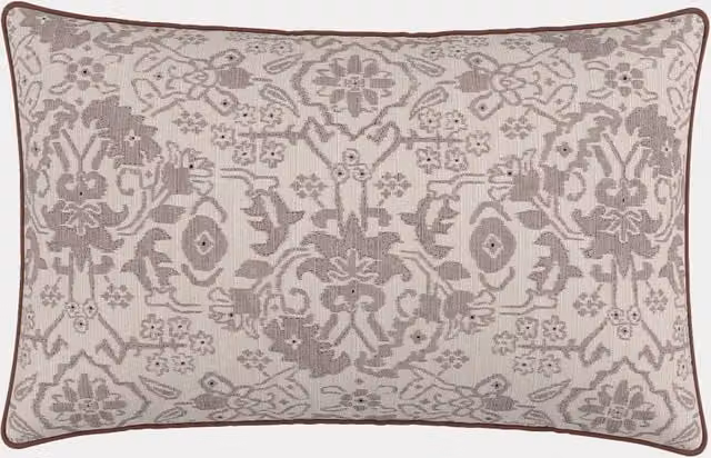 Bedeck of Belfast Kassi Pure Cotton Floral Cushion in Light Pink Mix
