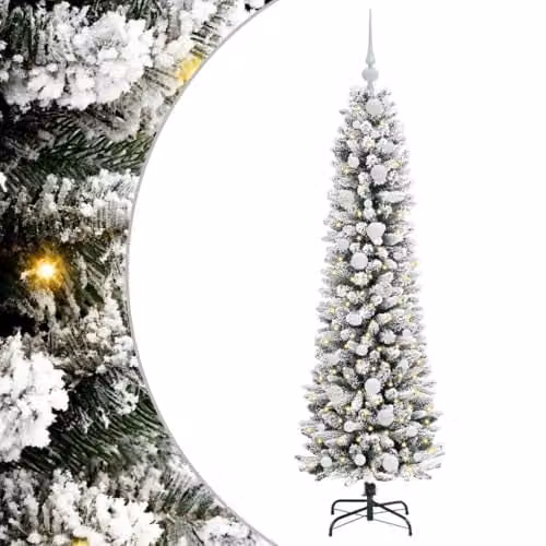 vidaXL Artificial White Christmas Tree, Height: 150 cm