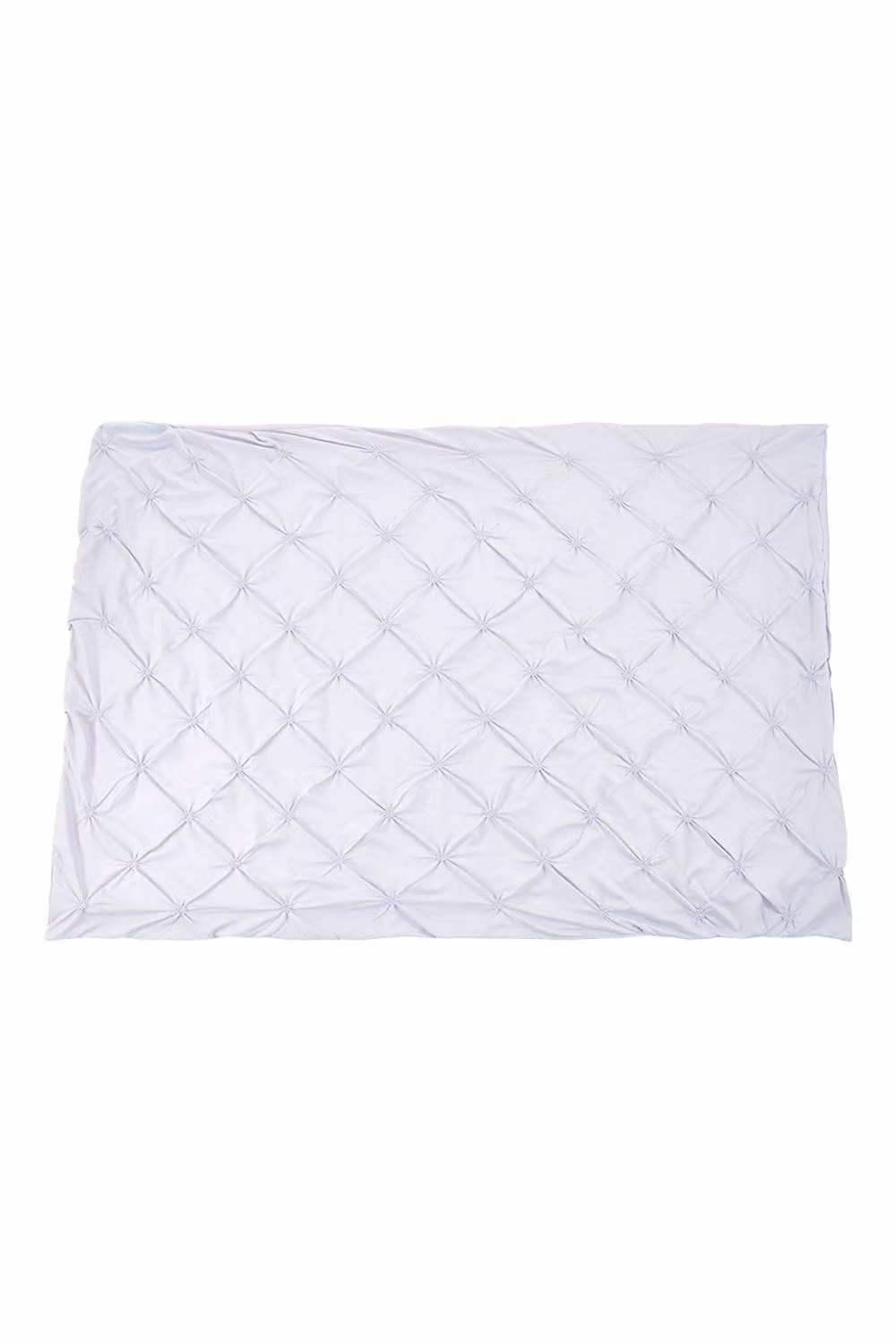 Living and Home Textured Pinch Pleat 3 Piece Duvet Cover and Pillowcase Set in White, Single (90 x 200 cm) – 4