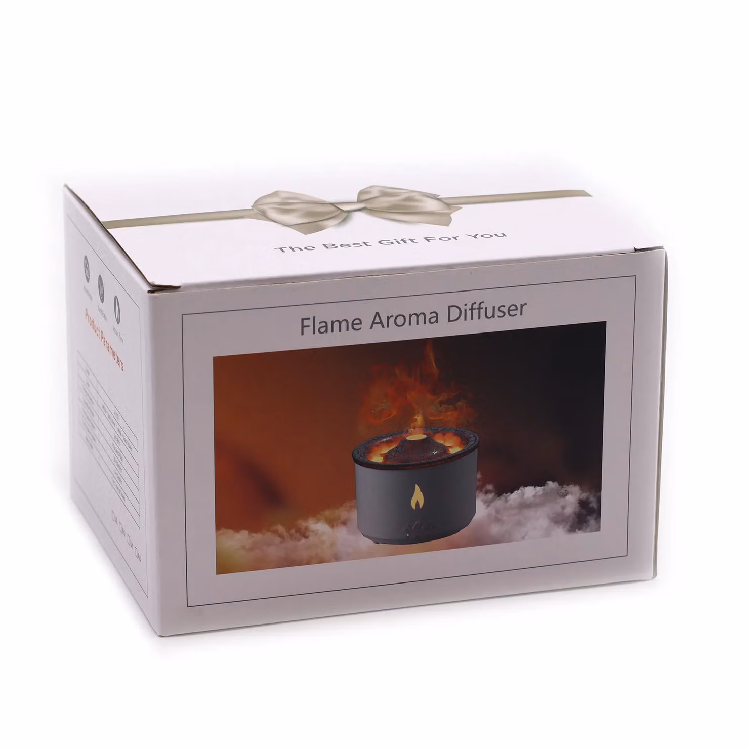KDMD Medium Volcano Effect Aroma Diffuser, White, 360ml – 2