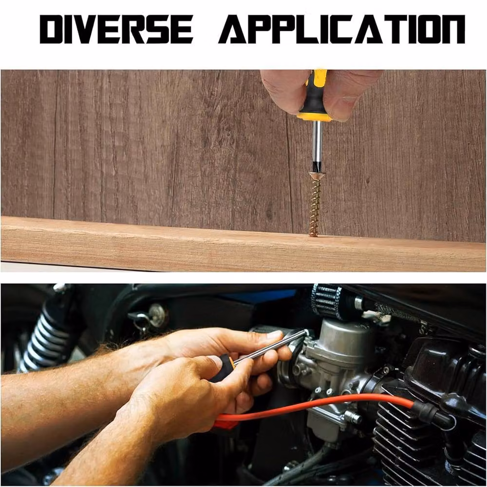 Havendro 14-Piece Magnetic Screwdriver Set with Philips, Flat and Slotted Grips in Multicolour – 4