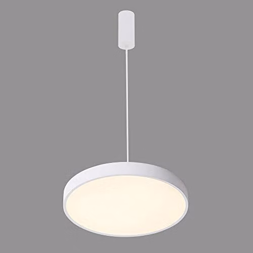 Netlighting Modern LED Suspended Pendant Light in White, Warm White 3000K, 1800lm – 2