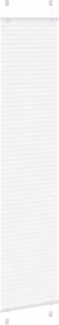 Berkfield Home Single Pleat Fabric Blind in White, W: 50 cm, H: 200 cm