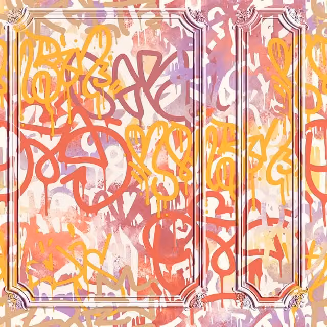 Muriva Pop Graffiti Abstract Wall Art Panel in Yellow and Multicolour