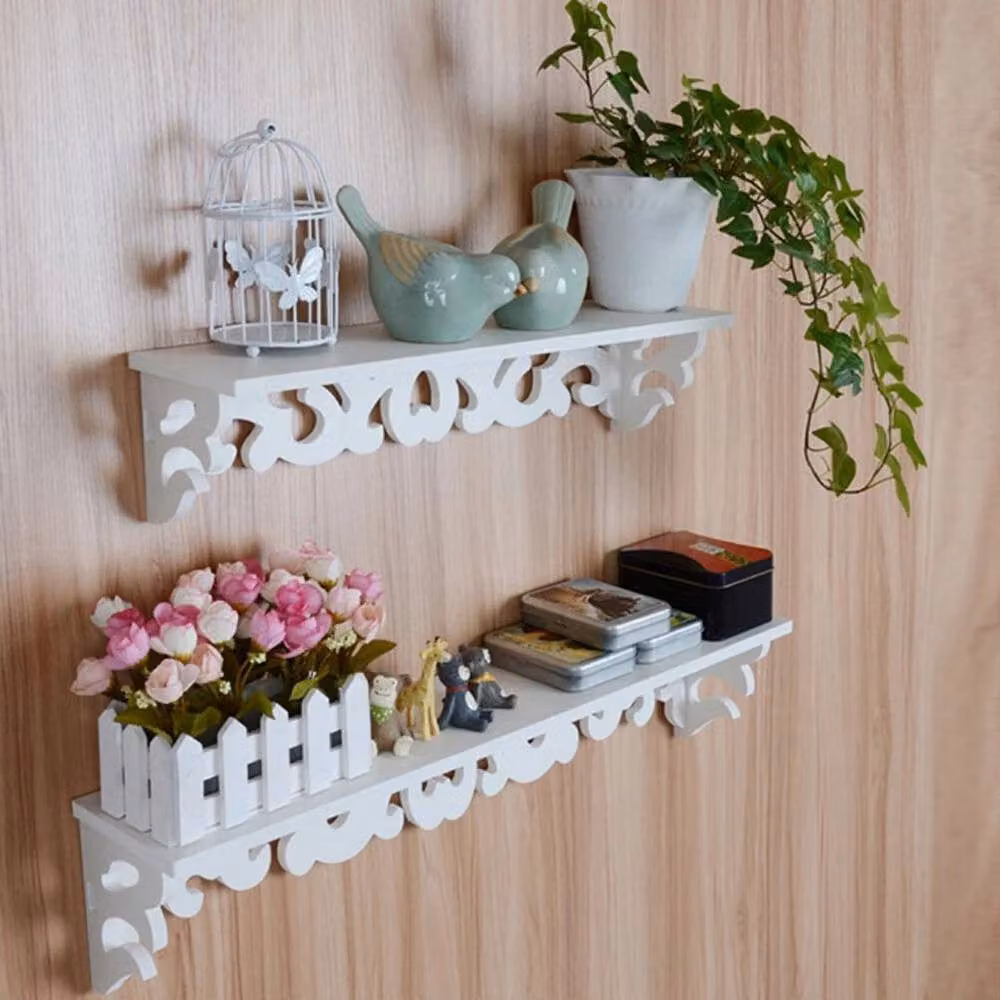 FORGEVIO Set of 3 White Floating Wall Shelves for Modern Picture Ledge Display – 3
