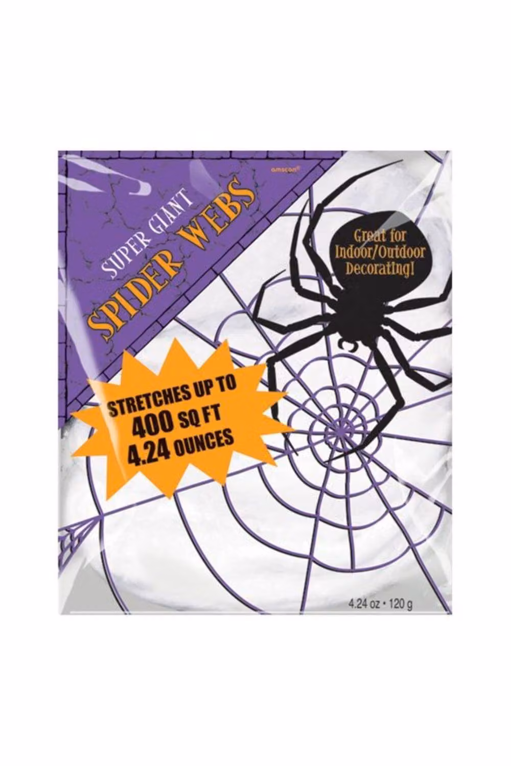 KDMD Stretchable Spiders Web in Grey and White, 120g – 2