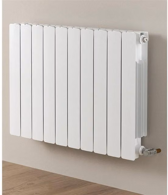 Clifton White Aluminium Horizontal Radiator H 68.1 cm x W 64.0 cm – 1