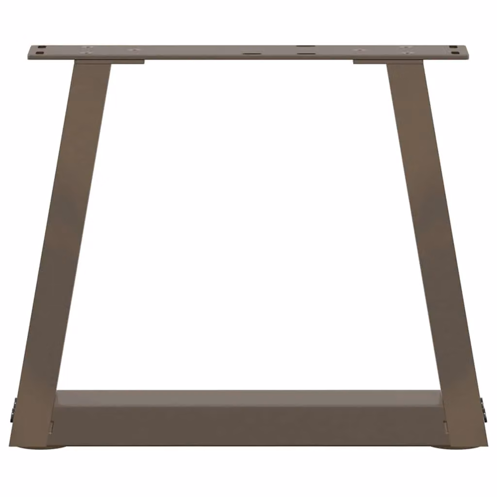 Berkfield Home V-Shape Dining Table Legs, 2 Piece Set, Brown Steel – 4