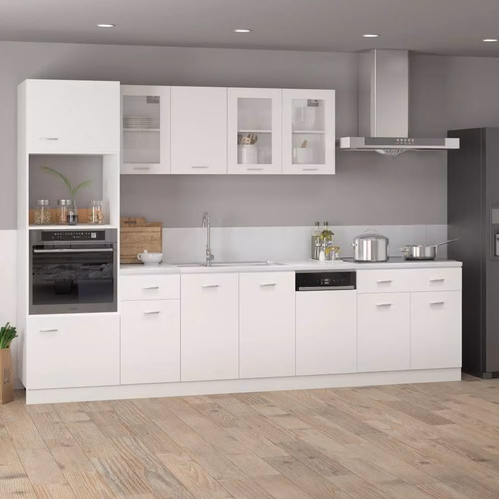 Berkfield Home Dishwasher Panel in White, W/D/H: 45 x 3 x 67 cm – 2