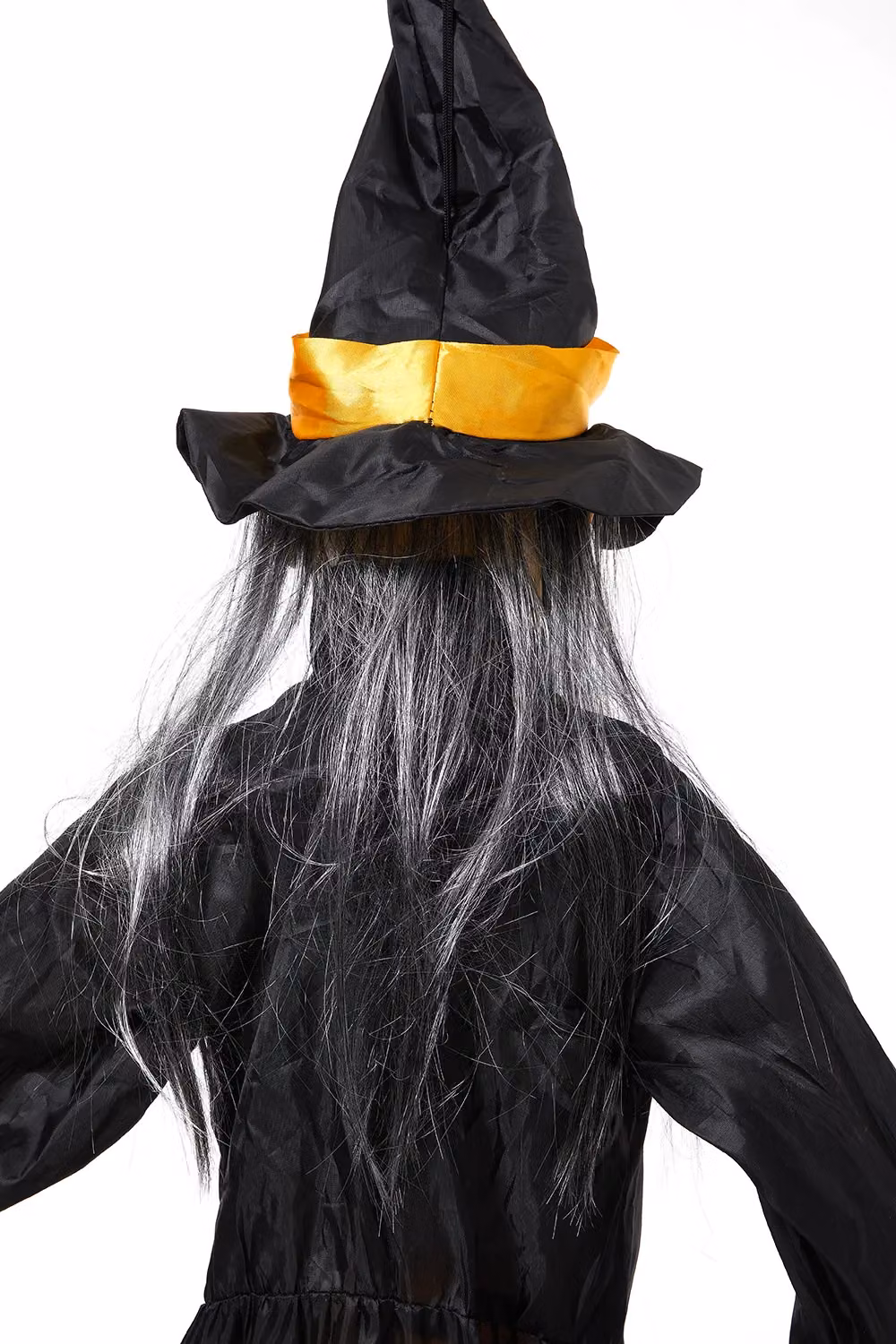 Living and Home Halloween Witch Sound-Activated Hanging Ghost with Red Glowing Eyes in Black, Height: 170 cm – 3