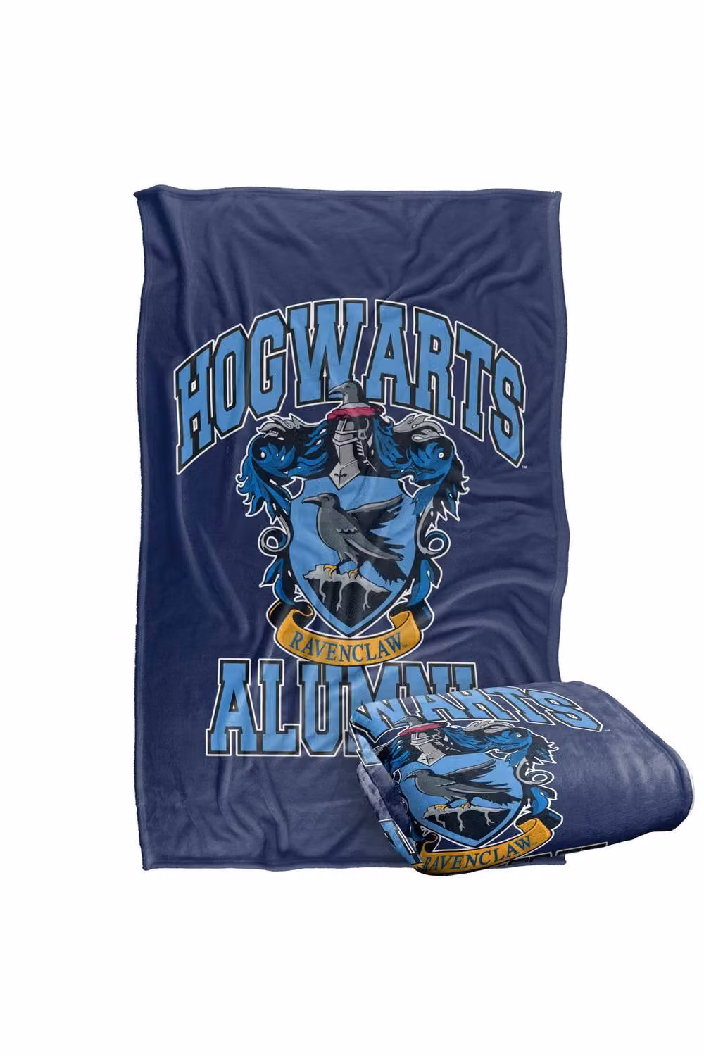 Warner Bros. Harry Potter Hogwarts Ravenclaw Alumni Super Soft Fleece Throw Blanket, Blue, W: 91.44 cm x D: 147 cm – 6