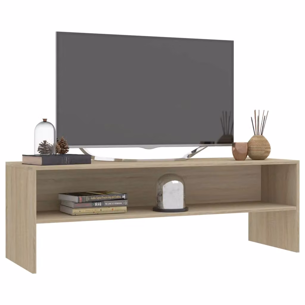 Berkfield Home Sonoma Oak TV Cabinet in Brown, W/D/H: 120 x 40 x 40 cm – 3