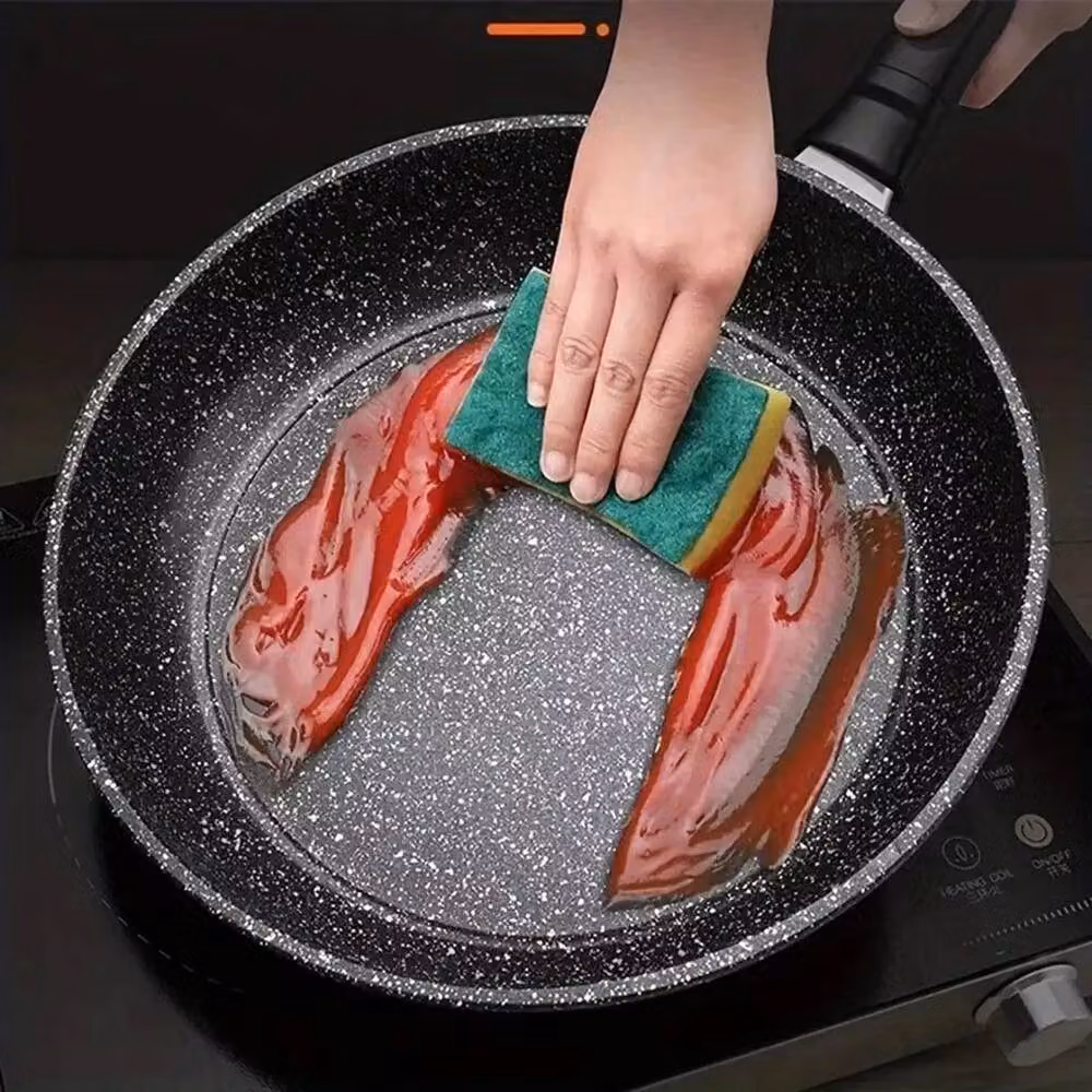 VOGREX Black Granite Non-Stick Aluminium Frying Pan, 24 cm – 2