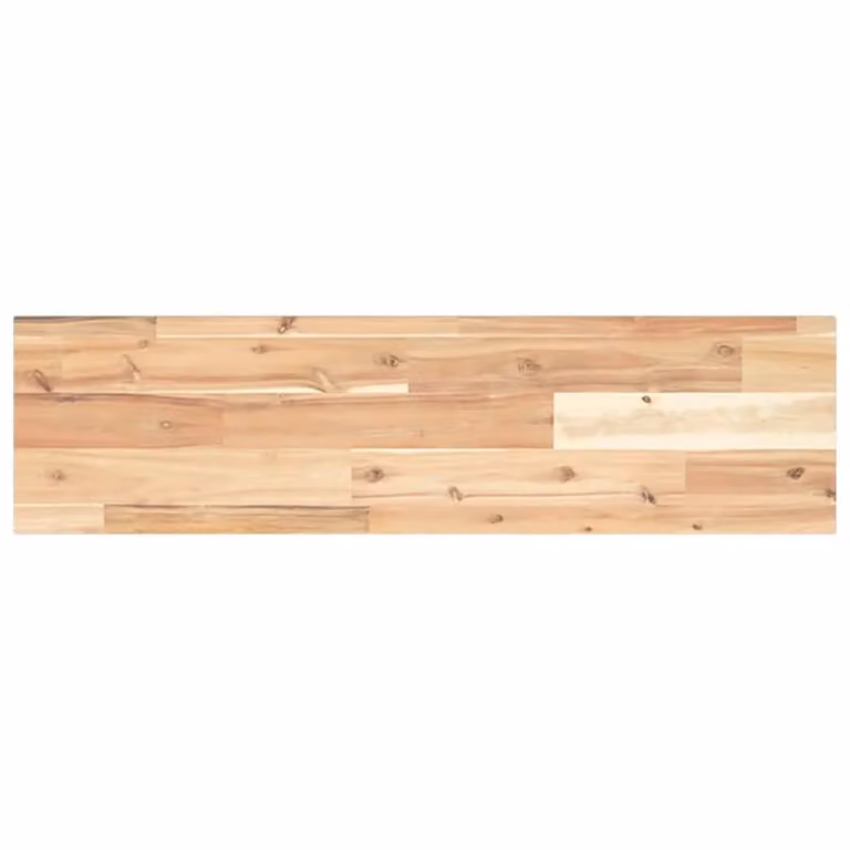 Berkfield Home Rectangular Acacia Wood Table Top, Brown, W: 80 cm, D: 20 cm, H: 2 cm