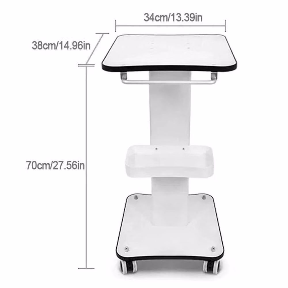 SPETLEK White Metal Beauty Salon Trolley on Wheels for SPA Machine Storage – 2