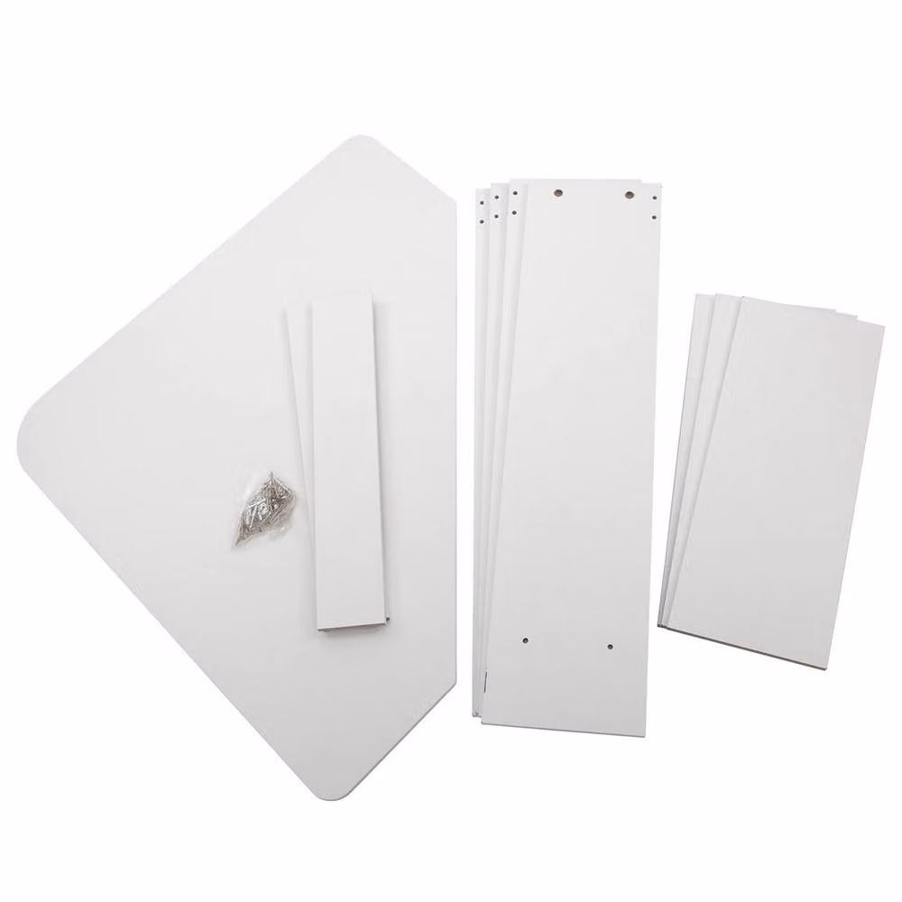 EONLION White Minimalist Corner Computer Desk for Home Office and Bedroom, Width: 100 cm – 2