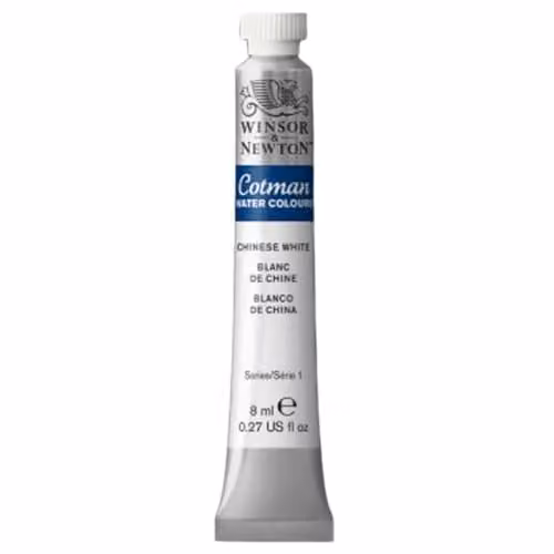 Winsor & Newton Cotman Watercolour Paint, Chinese White, 8ml – 2