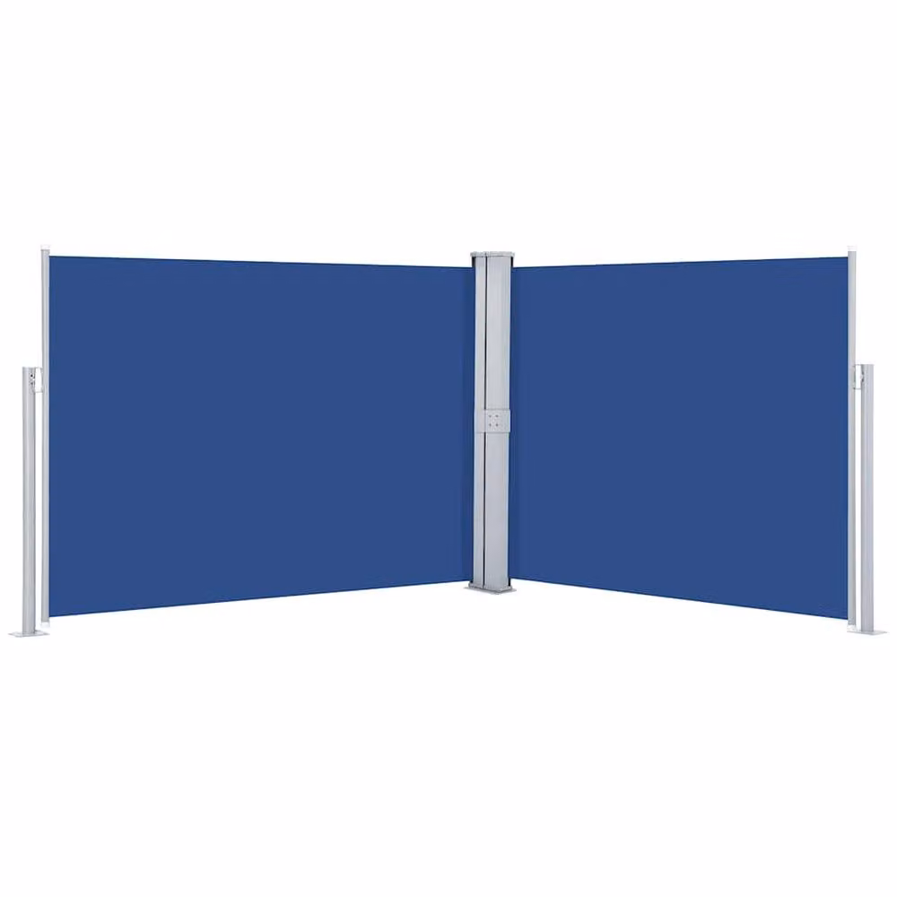 Berkfield Home Blue Retractable Roller Side Awning for Garden, Balcony or Terrace, W/H: 140 x 1000 cm – 2