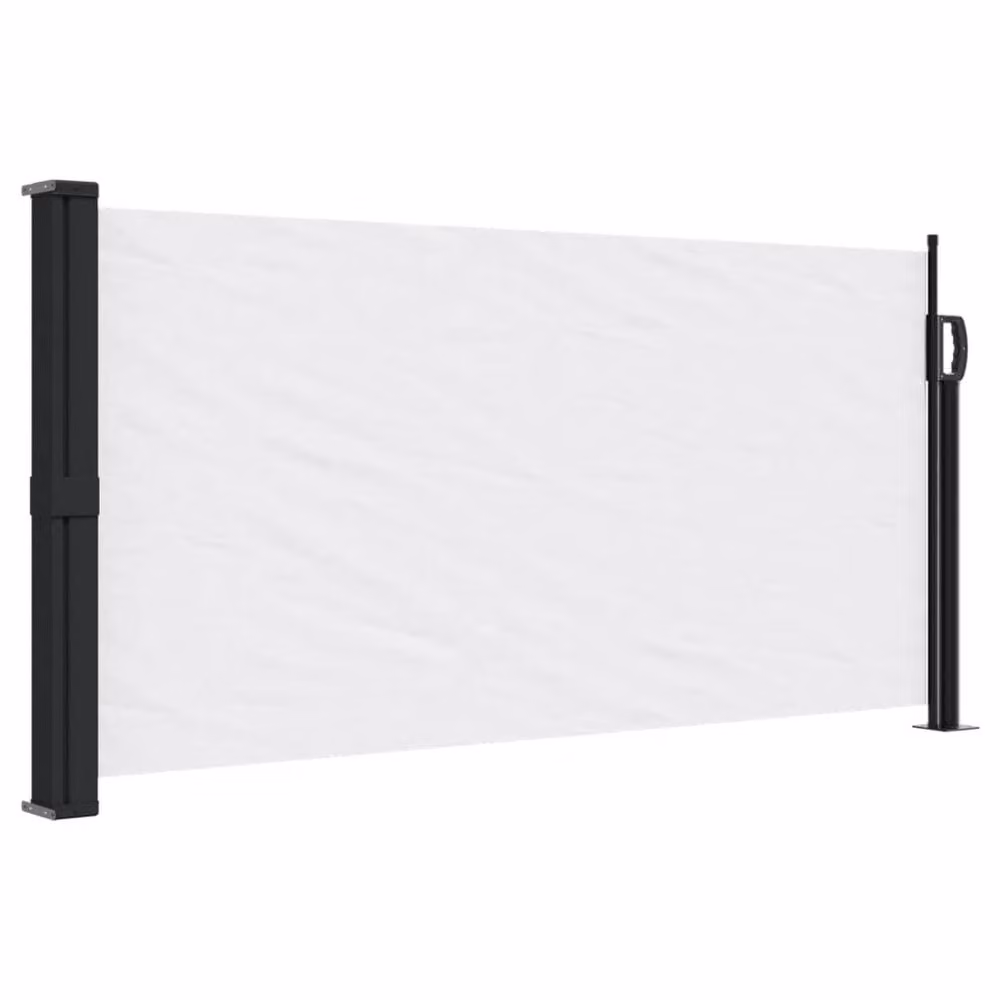 Berkfield Home Retractable Side Awning in White, W/H: 300 x 100 cm – 2
