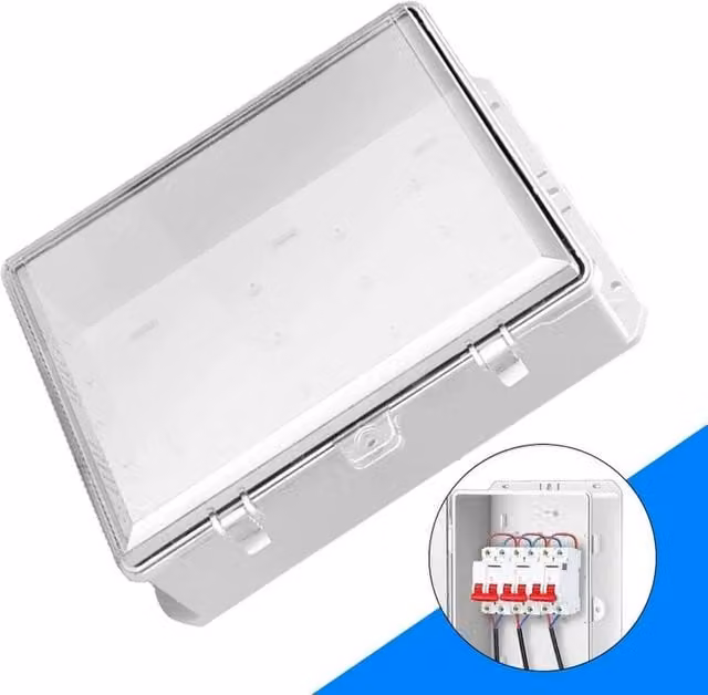 SPETLEK White Plastic Weatherproof Dustproof Distribution Board Enclosure – 1